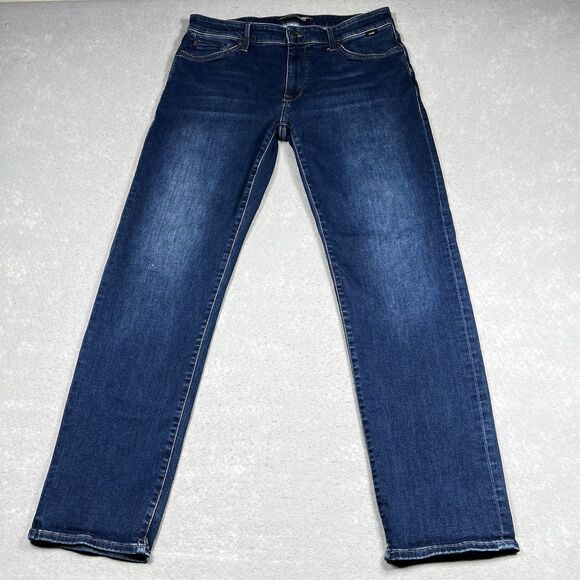 Mavi Jeans Mens Size 35 Blue Zach Straight Leg Medium Wash Denim Stretch Pocket - Picture 1 of 15